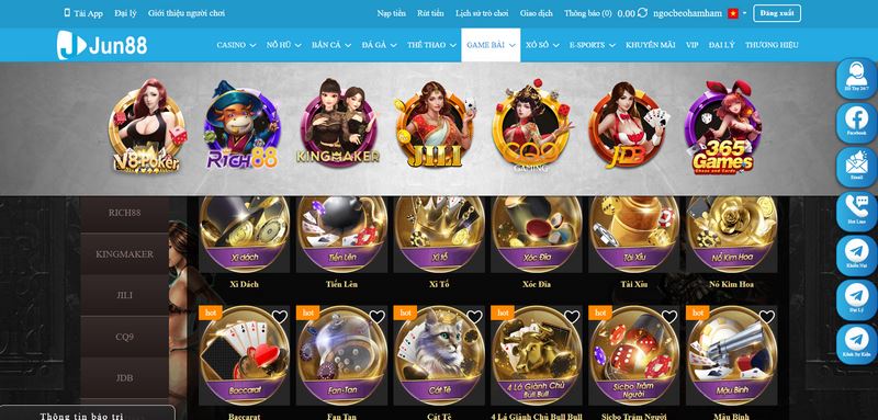 Jun88 - Thương hiệu cá cược mang đẳng cấp thượng lưu 4 Sòng Bài Dựa Trên Những Tựa Trò Chơi Đánh Bài Phổ Biến