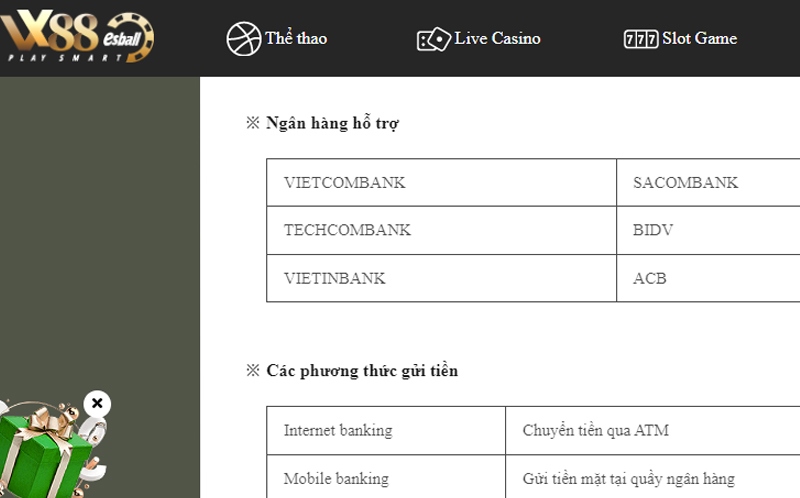 Nạp tiền VX88 Esball - Hướng dẫn cách thực hiện cho tân thủ 2 Nạp Tiền Vx88 Esball Chỉ Với Vài Thao Tác Đơn Giản
