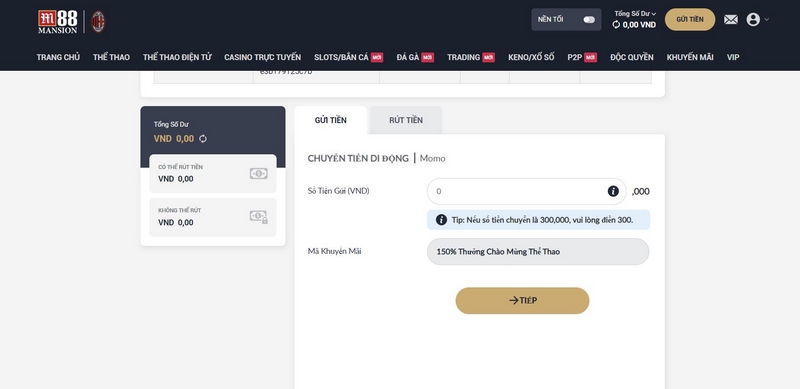 Hướng dẫn nạp tiền M88 và rút tiền ở mọi hình thức 2 Nạp Tiền M88 Qua Di Động Với Thời Gian Nhanh Chóng
