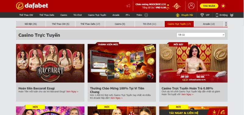 Dafabet - Nhà cái cá cược hàng đầu châu Á hiện nay 6 Hàng Ngàn Khuyến Mãi Cực Khủng Đang Được Sân Chơi Cung Cấp Cho Anh Em