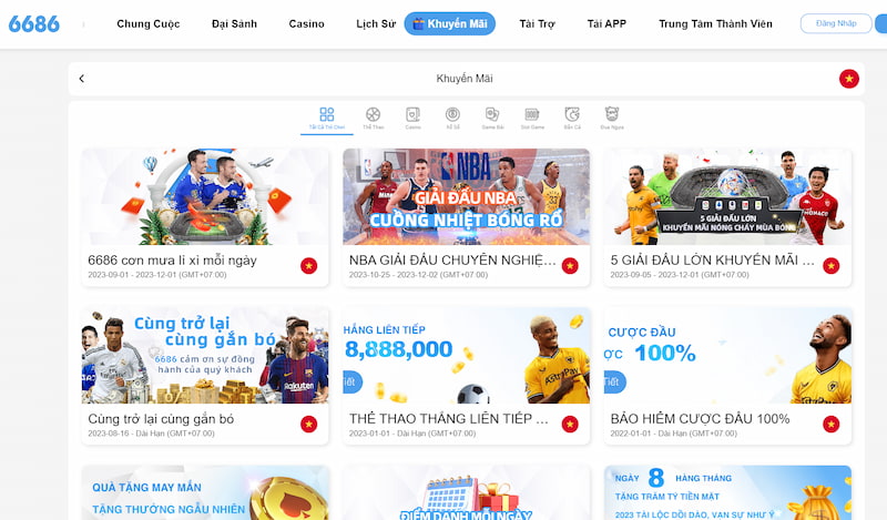 Nhà cái 6686 - Trang nhà cái cá cược "xanh chín" nhất 2026 4 Khuyến Mãi 6686 Cực Hot