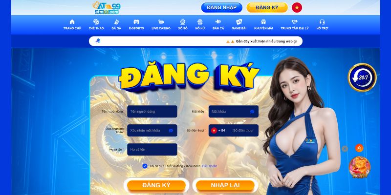 ATM99 - Nhà Cái Uy Tín & Đẳng Cấp Đáng Trải Nghiệm 2026 4 Cách Đăng Ký Tài Khoản Atm99