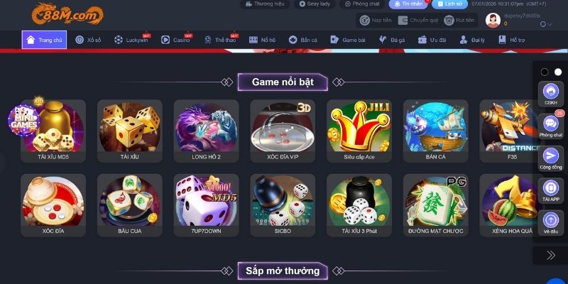 88M - Nhà Cái Cá Cược Đẳng Cấp Nhất 2026 3 Hệ Thống Sản Phẩm Giải Trí Của 88M
