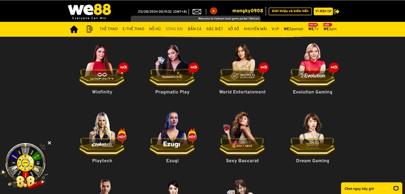 We88 - Thiên đường giải trí số 1 tại Việt Nam và Châu Á 2 Sòng Bài Online Chắc Chắn Là Sảnh Cược Mà Anh Em Không Thể Bỏ Qua